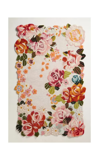 Multi Colored Floral Rug 100% Woolen Hand Tufted Carpet Persian Style Area Rug flower Rugs